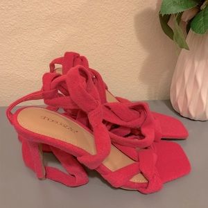 Brand new strappy heels